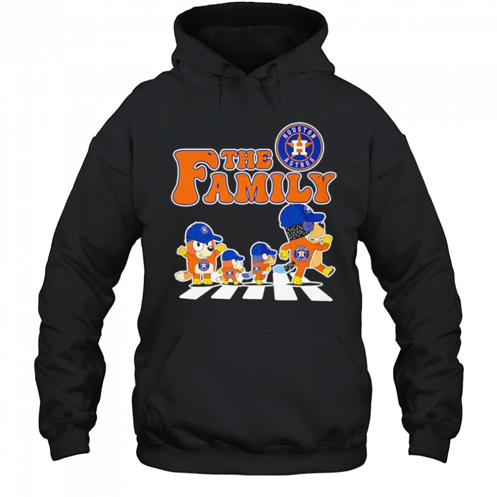 The Family Bluey vs Houston Astros MLB Baseball Abbey Road shirt Hoodie