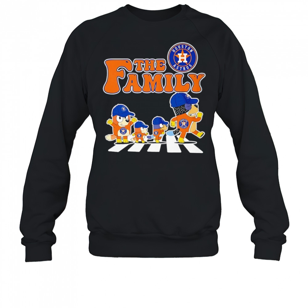 The Family Bluey vs Houston Astros MLB Baseball Abbey Road shirt Sweatshirt