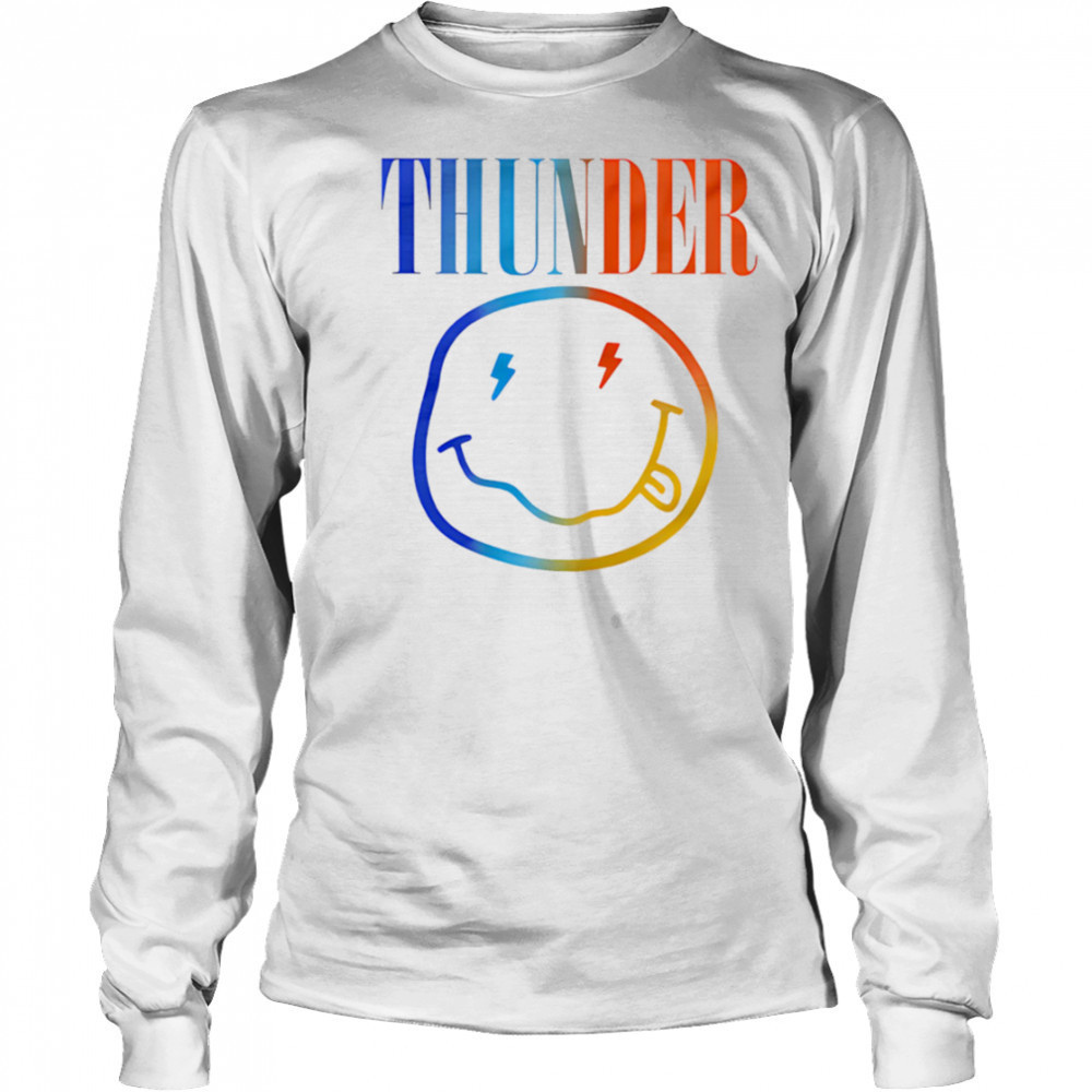 Thunder Smiley Face shirt Long Sleeved