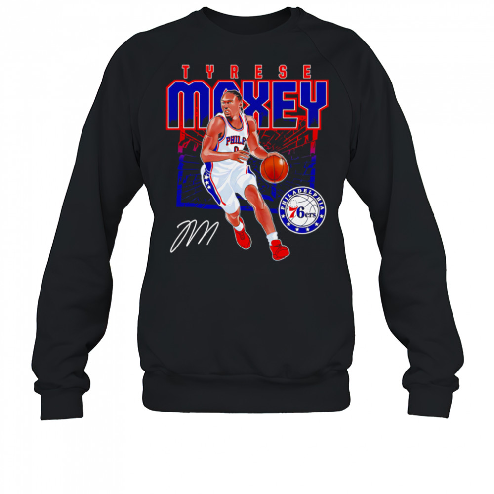 Tyrese Maxey Philadelphia 76ers Shattered shirt Sweatshirt