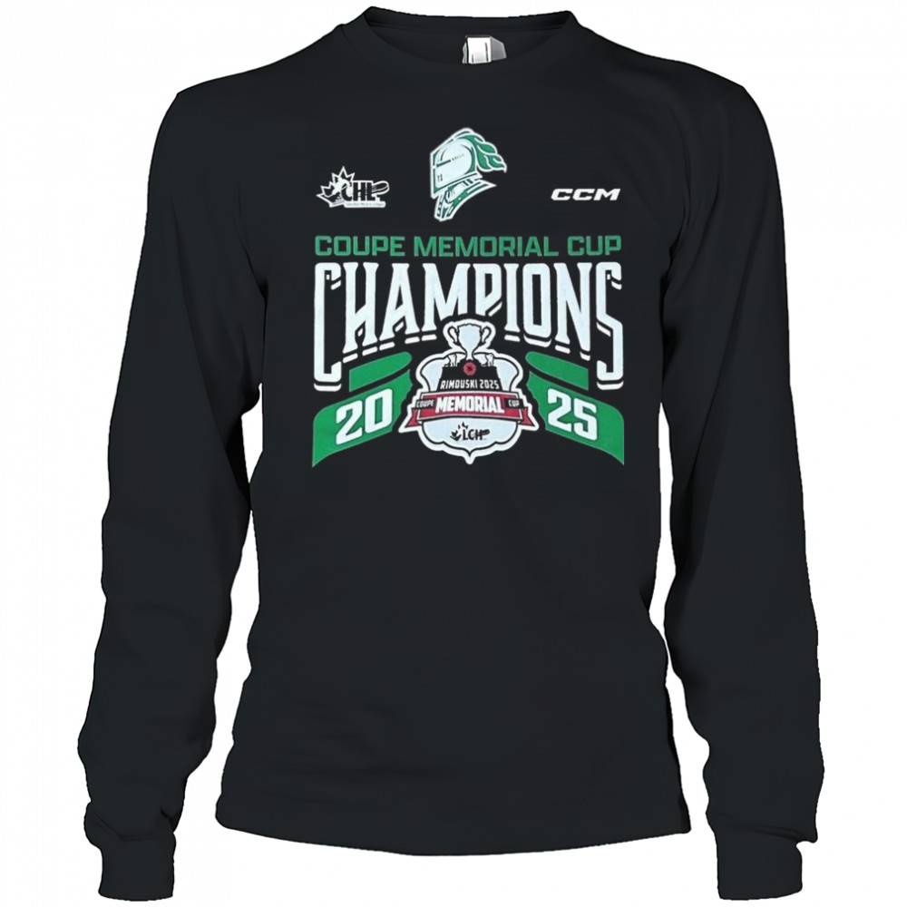 Wayne Gretzky Trophy 2025 Memorial Cup Champions Shirt Long Sleeved