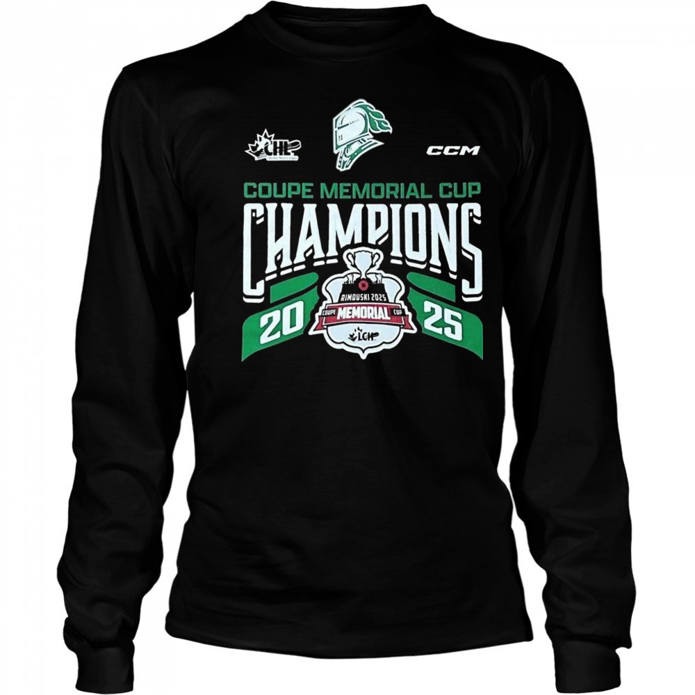 Wayne Gretzky Trophy 2025 Memorial Cup Champions Shirt Long Sleeved