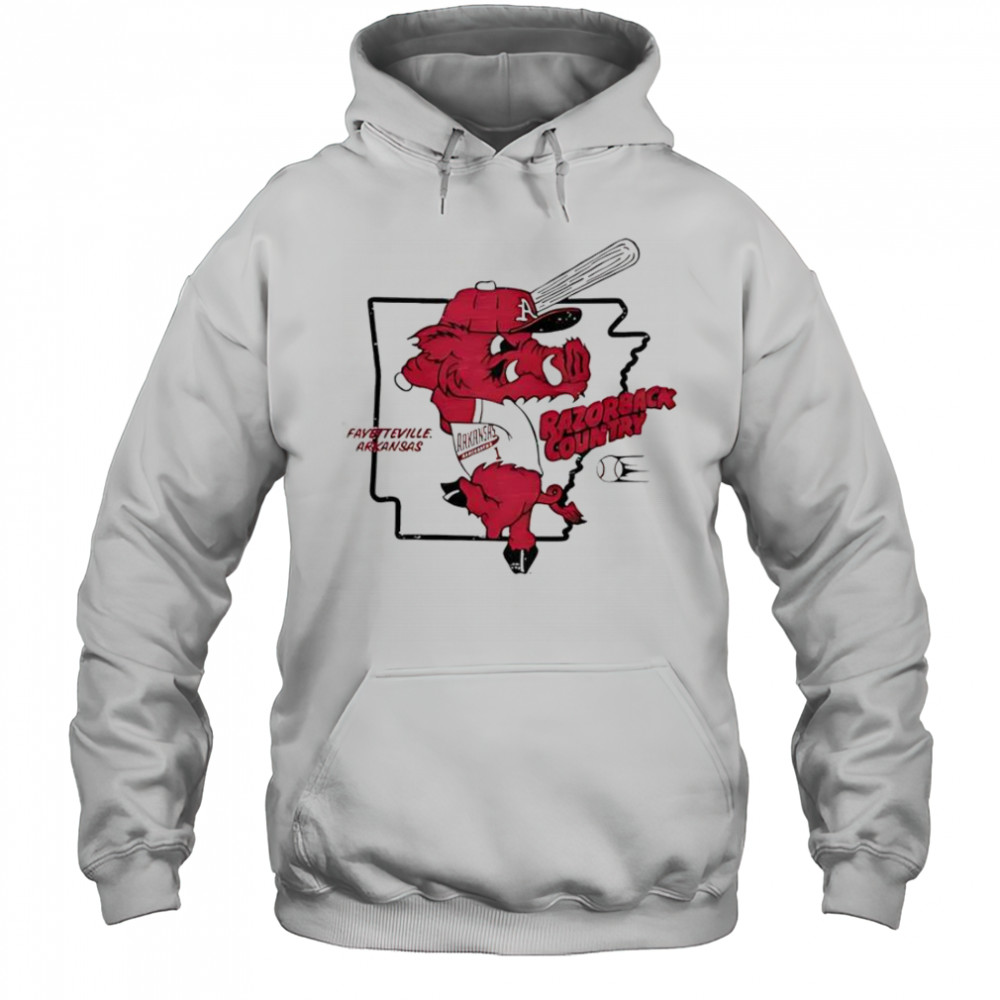 Arkansas Baseball Razorback Country T-Shirt Hoodie