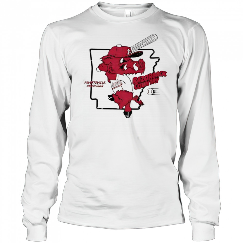 Arkansas Baseball Razorback Country T-Shirt Long Sleeved