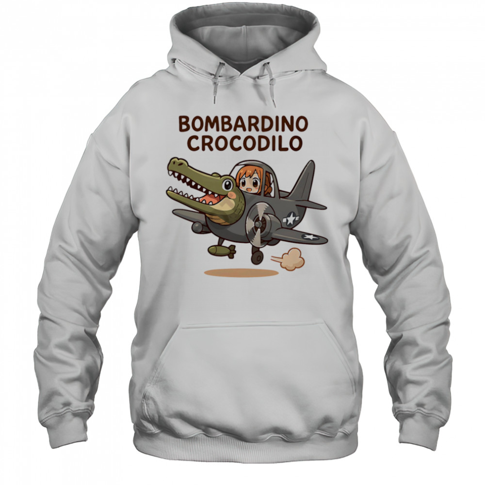 Bombardino Crocodilo cute shirt Hoodie