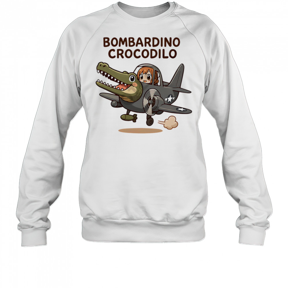 Bombardino Crocodilo cute shirt Sweatshirt