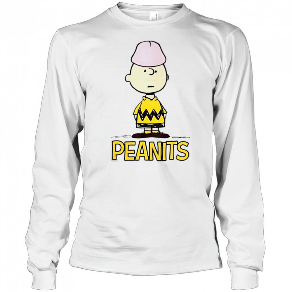 Charlie Brown Peanuts Penis Peanits Meme T-Shirt Long Sleeved