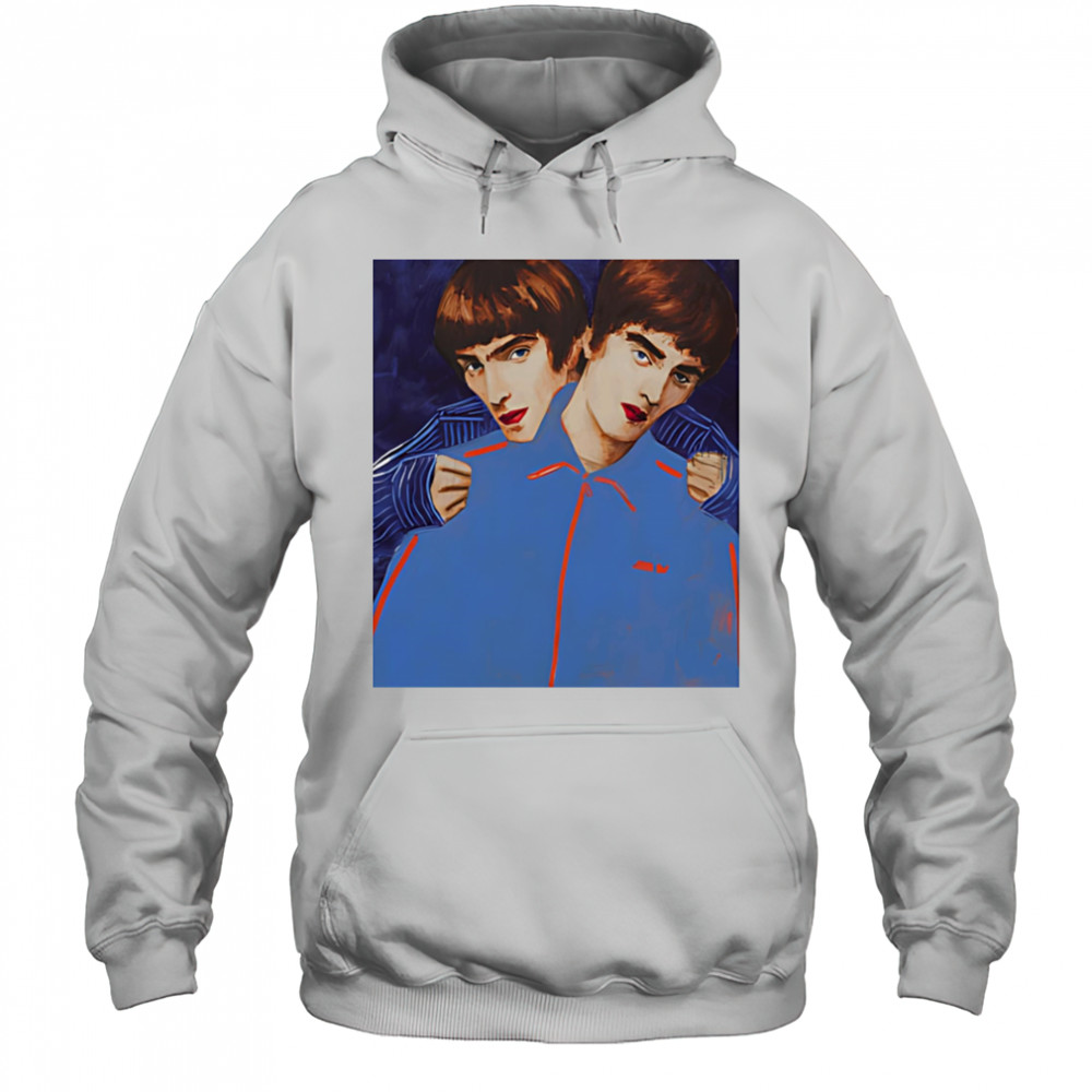 Liam and Noel Oasis shirt Hoodie