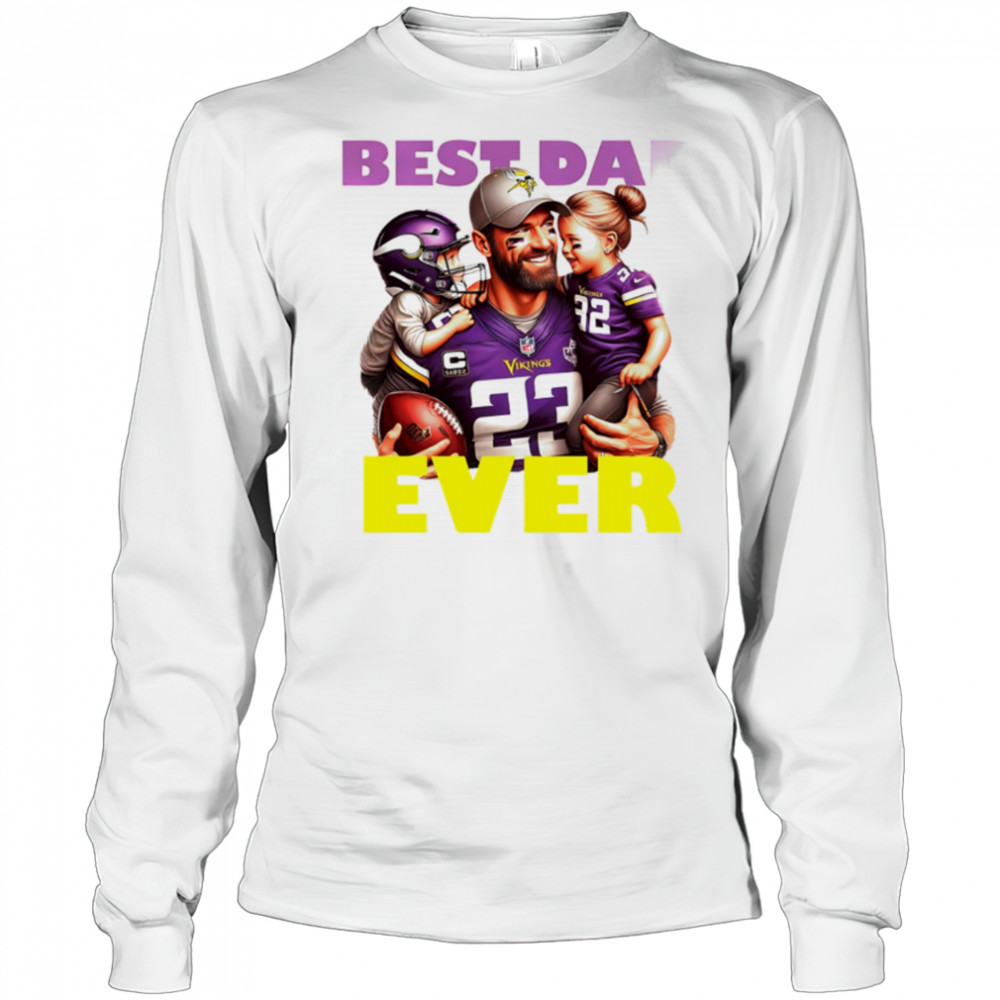 Minnesota Vikings Best Dad Ever shirt Long Sleeved