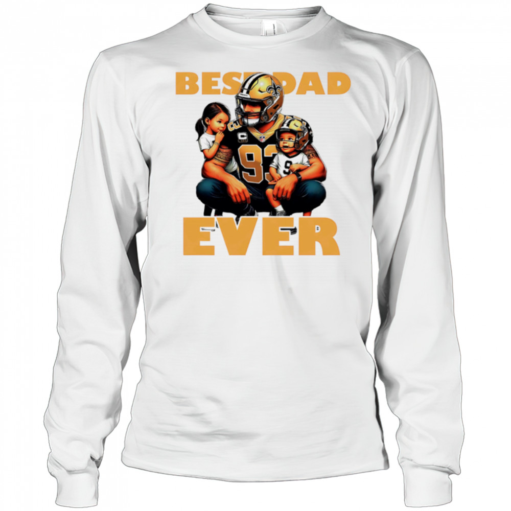 New Orleans Saints Best Dad Ever shirt Long Sleeved