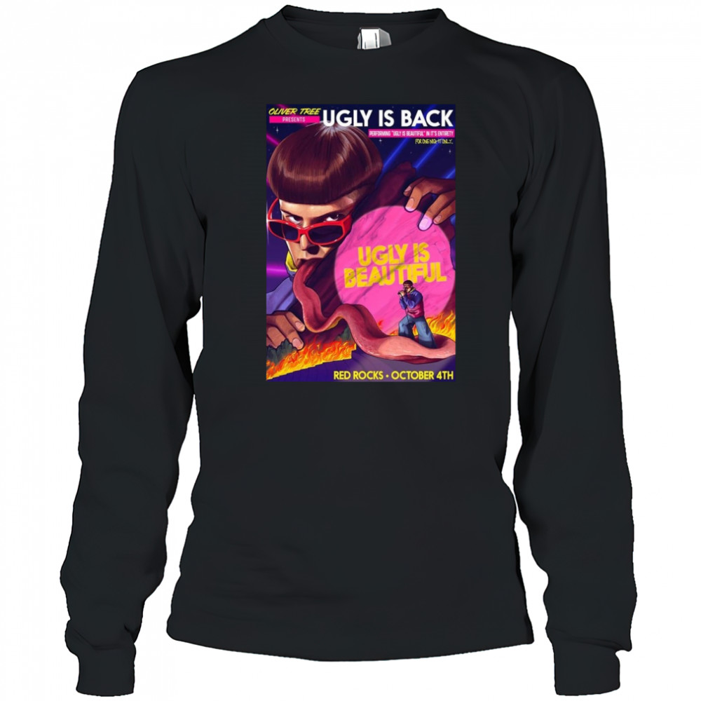 Oliver Tree Red Rocks Oct 4 2025 Poster T-Shirt Long Sleeved