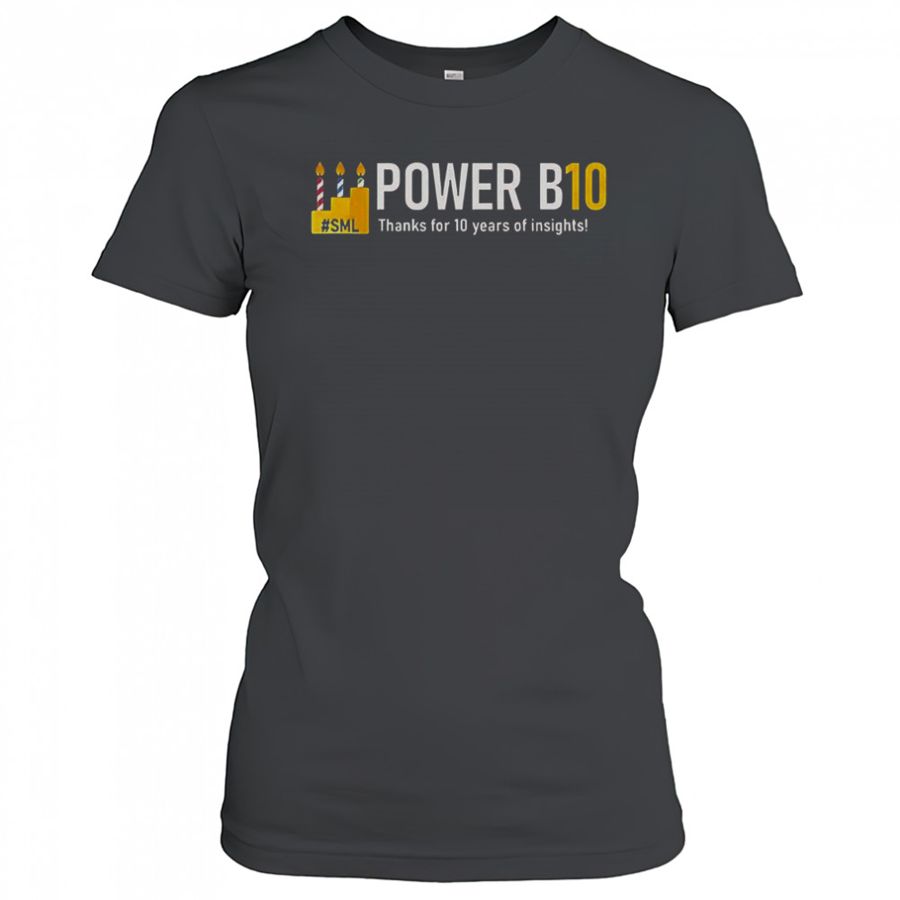 Power B10 Thanks For 10 Years Of Insights T-Shirt Women's T-shirt