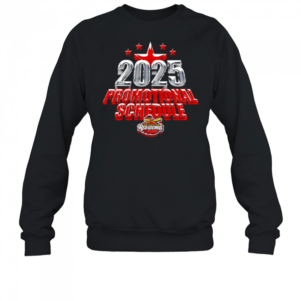 Rochester Red Wings 2025 promotional schedule shirt Sweatshirt