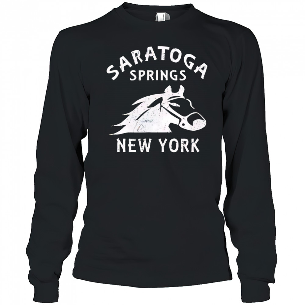 Saratoga Springs NY Horse shirt Long Sleeved