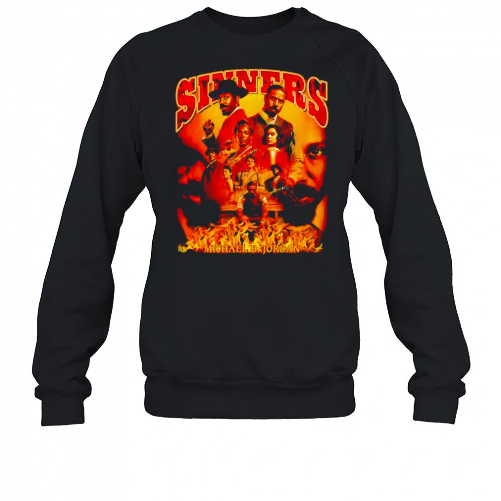 Sinners Michael B Jordan retro shirt Sweatshirt