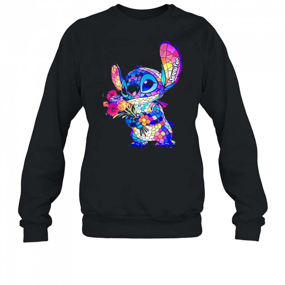 Stitch Monster with Flower LED Light shirt Sweatshirt