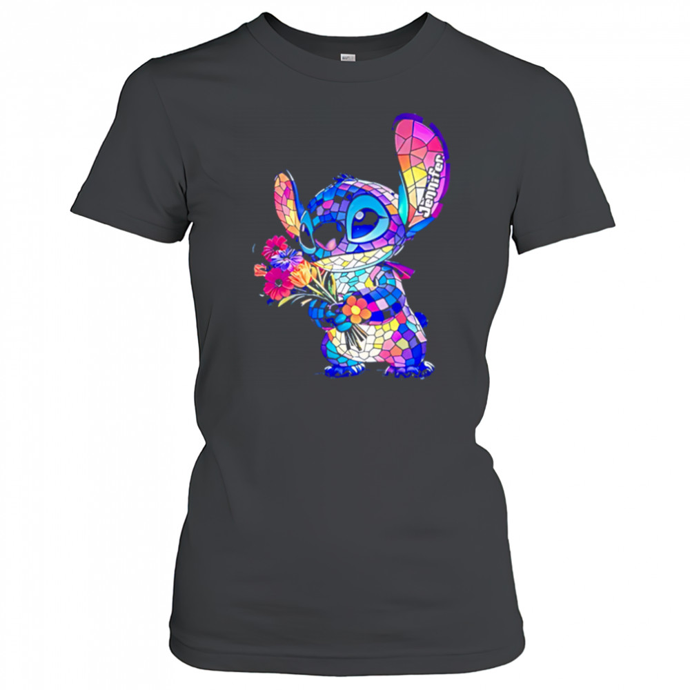 Stitch Monster with Flower LED Light shirt Women's T-shirt