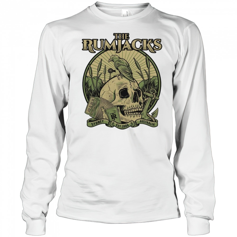 The Rumjacks Crow Skull Shirt Long Sleeved