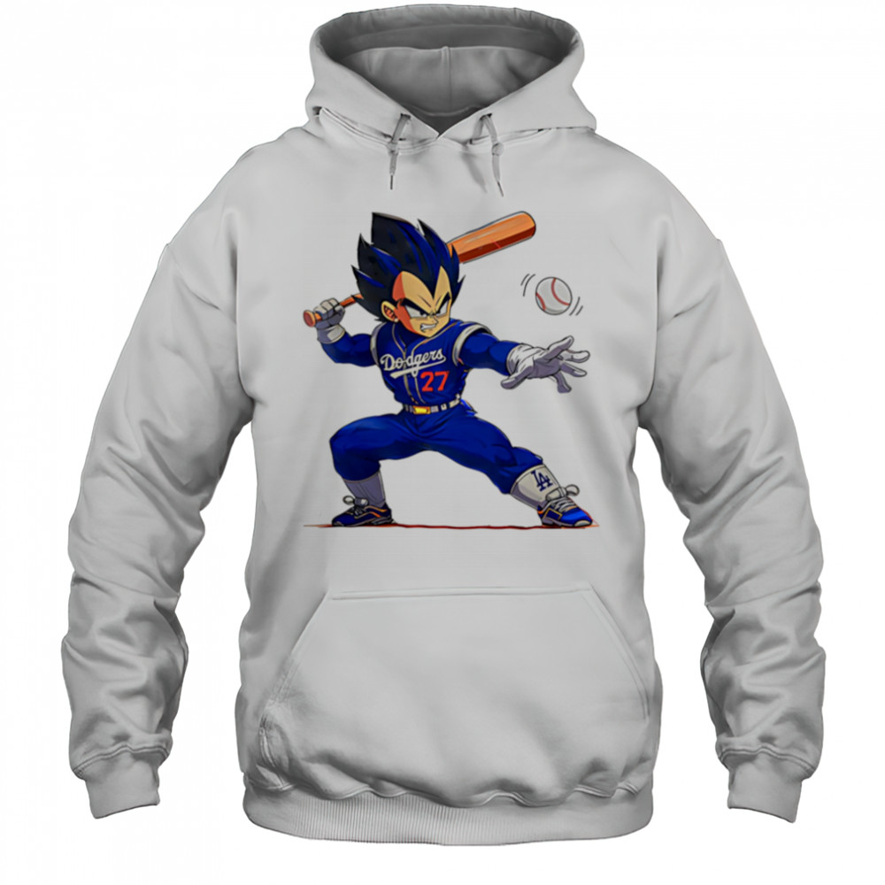 Vegeta Dodgers baseball shirt Hoodie