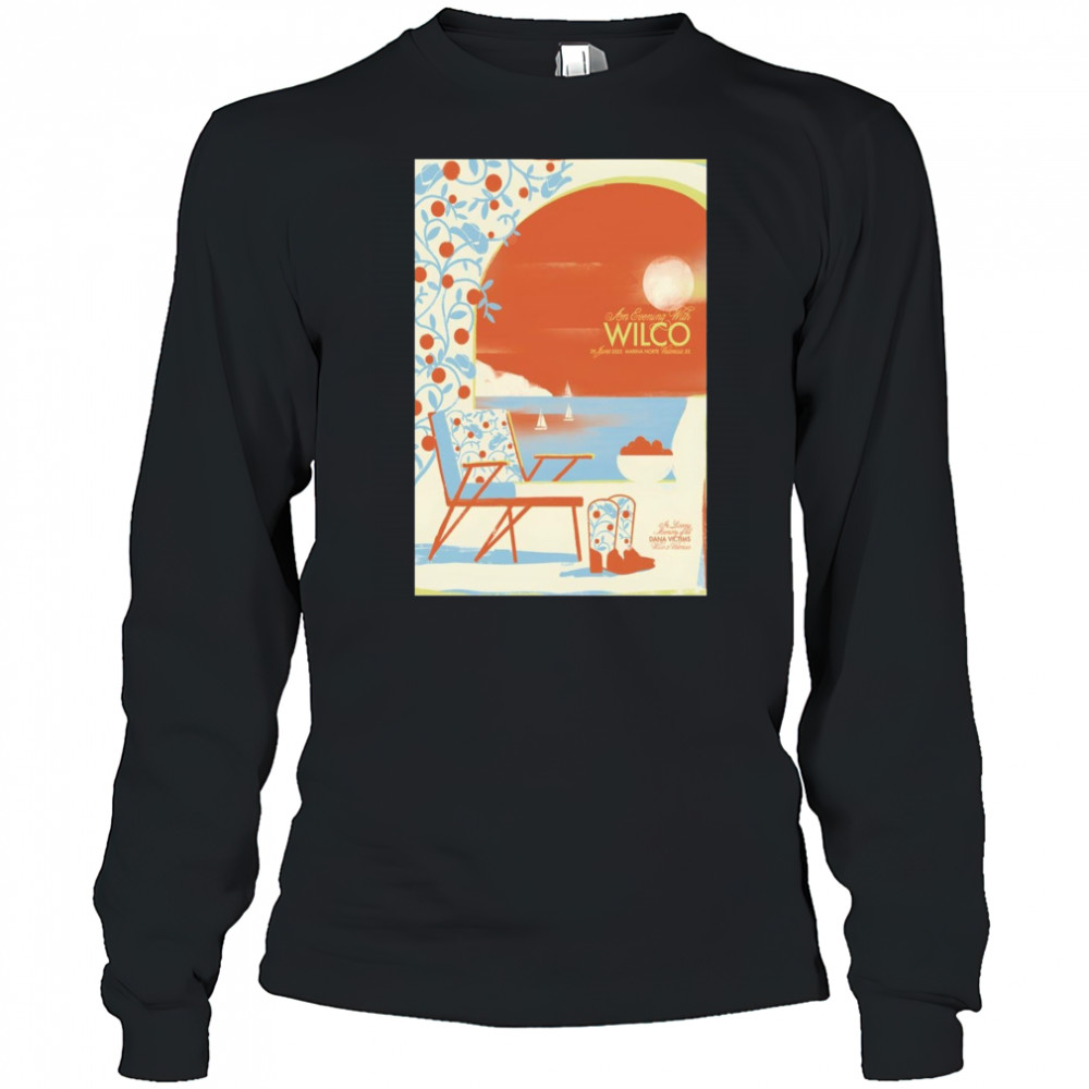 Wilco On June 29 2025 In Valencia, ES Event Poster T-Shirt Long Sleeved