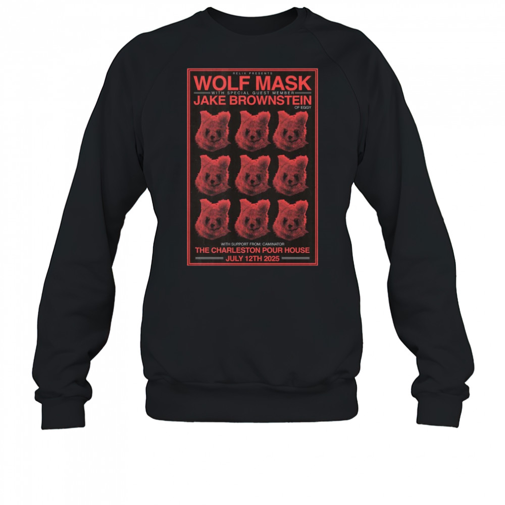 Wolf Mask Charleston SC 7-12-2025 Poster T-Shirt Sweatshirt