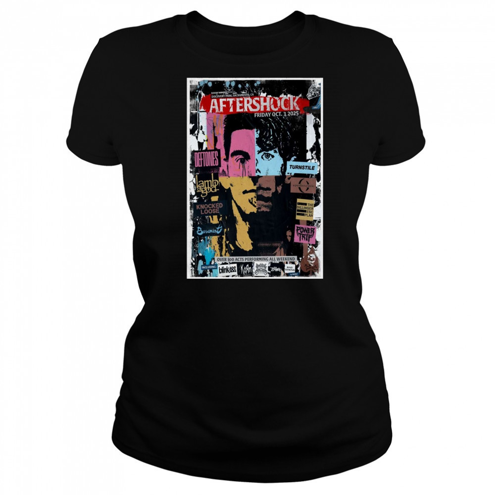 Aftershock Oct 3 2025 In Sacramento CA Poster T-Shirt Women's T-shirt
