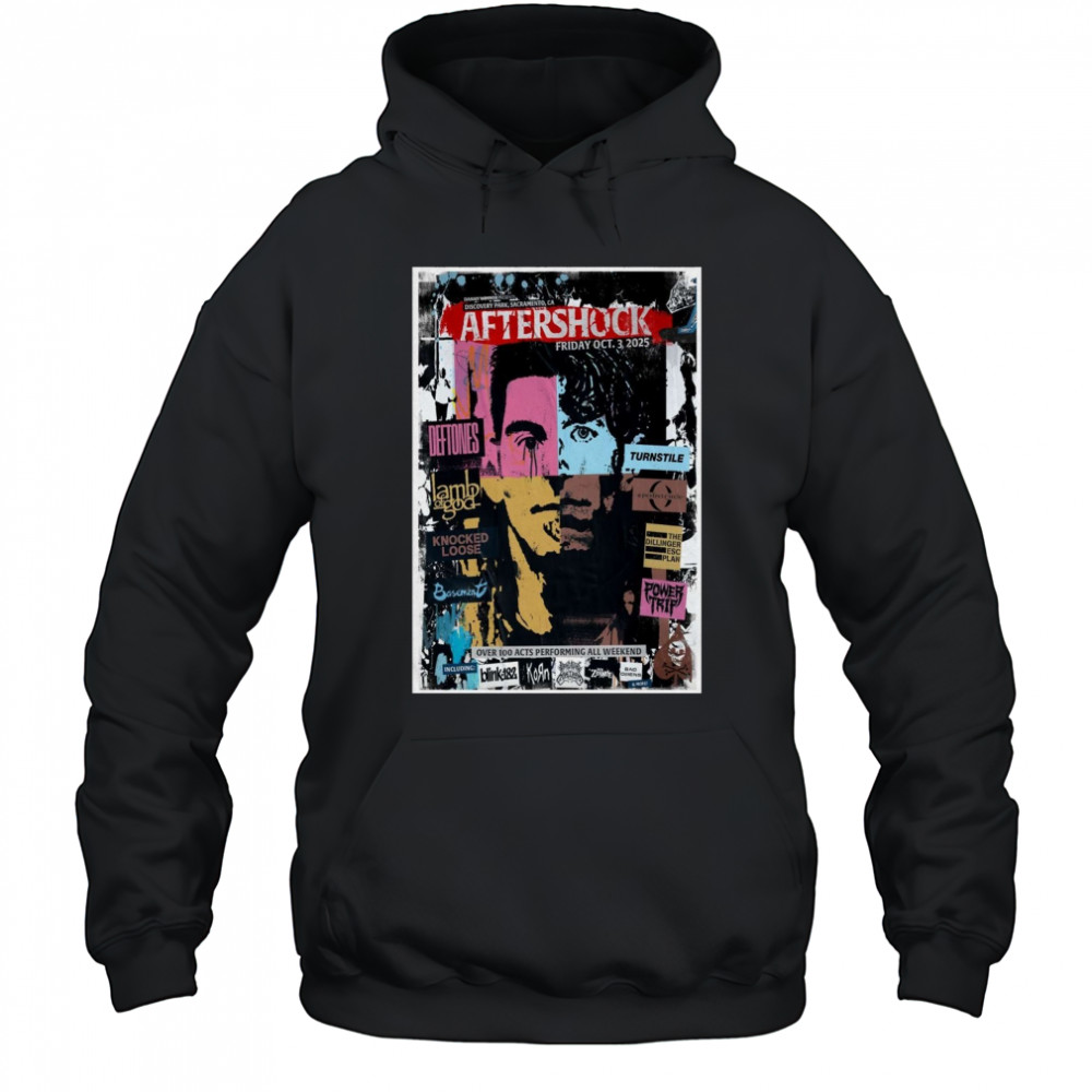 Aftershock Oct 3 2025 In Sacramento CA Poster T-Shirt Hoodie