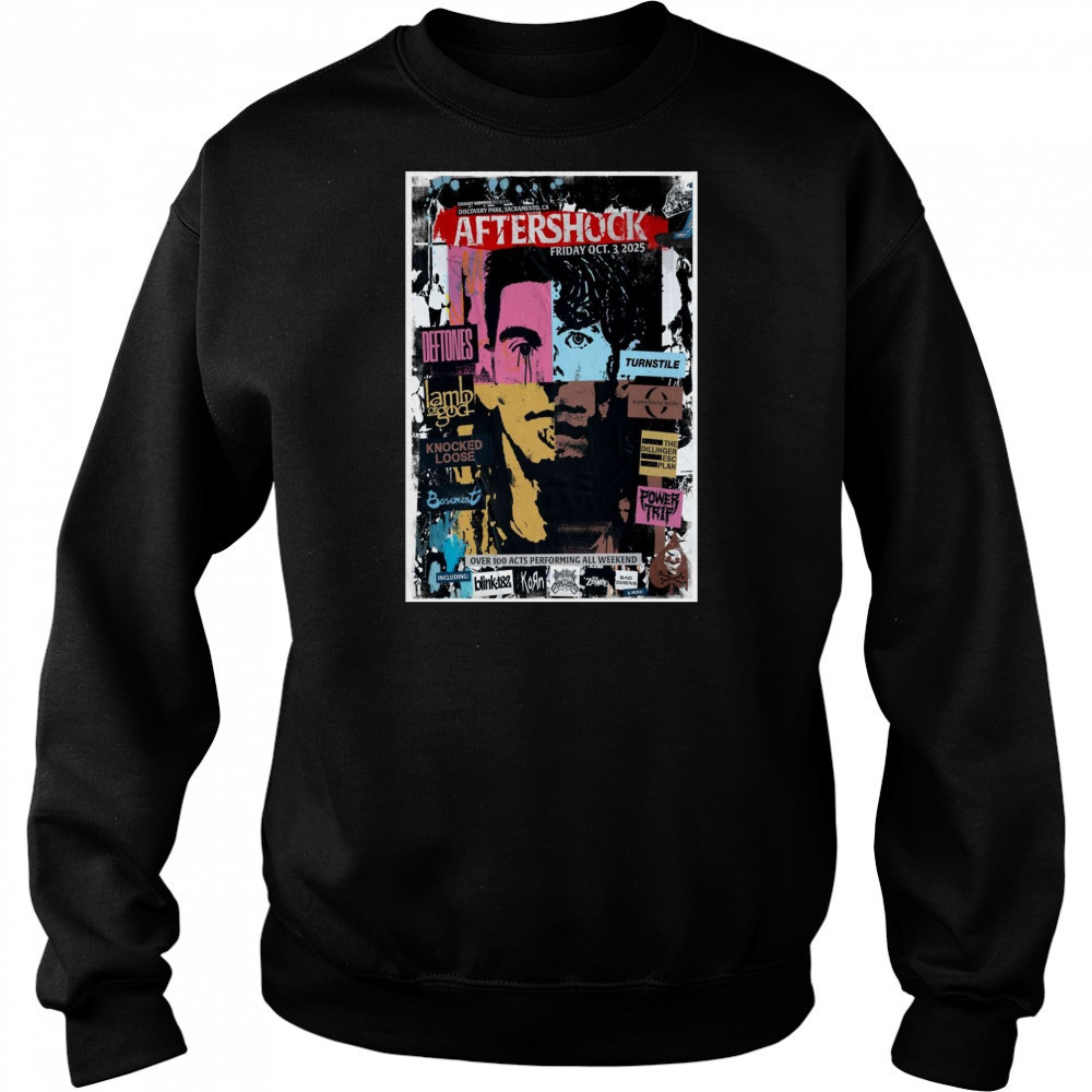 Aftershock Oct 3 2025 In Sacramento CA Poster T-Shirt Hoodie