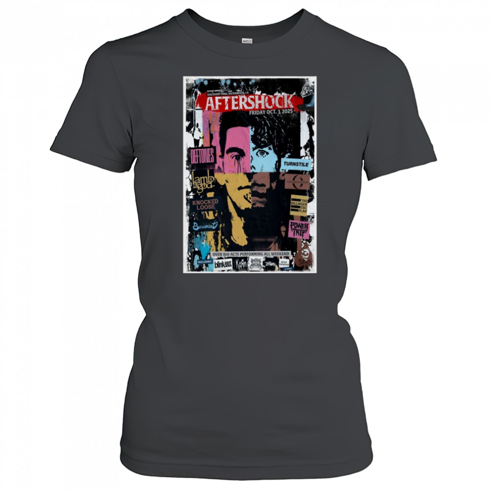 Aftershock Oct 3 2025 In Sacramento CA Poster T-Shirt Women's T-shirt