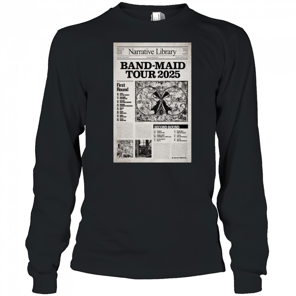 Band Maid Tour 2025 Poster T-Shirt Long Sleeved