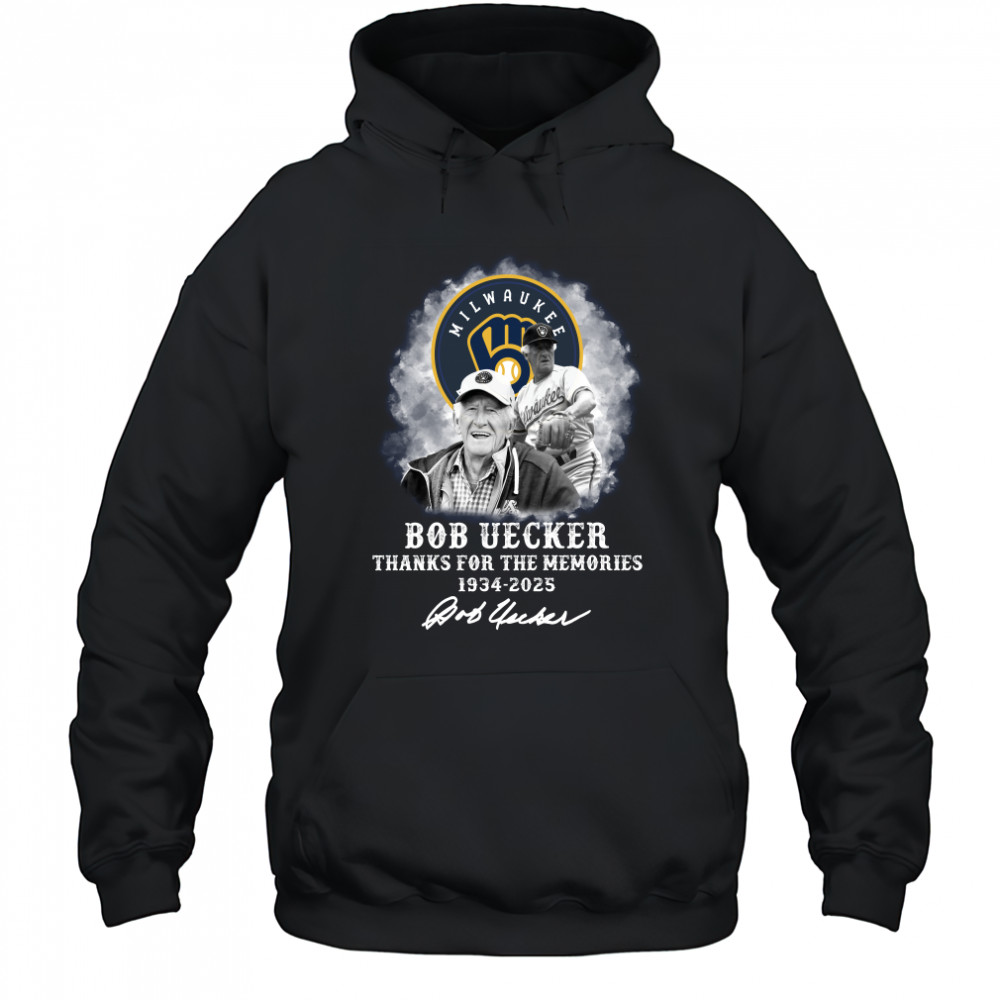 Bob Uecker Thank For The Memories 1934 2025 Signature T-Shirt Hoodie