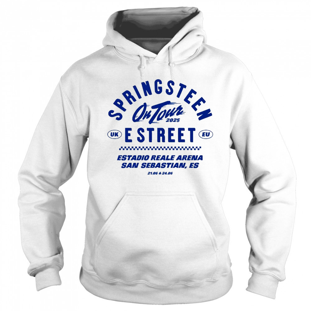 Bruce Springsteen On Tour 2025 Estreet UK EU Estadio Reale Arena San Sebastian Es 21 06 & 24 06 T-Shirt Sweatshirt