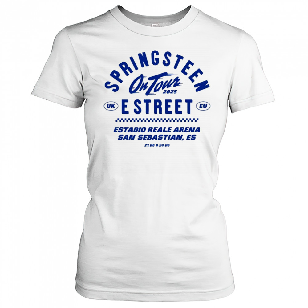 Bruce Springsteen On Tour 2025 Estreet UK EU Estadio Reale Arena San Sebastian Es 21 06 & 24 06 T-Shirt Women's T-shirt