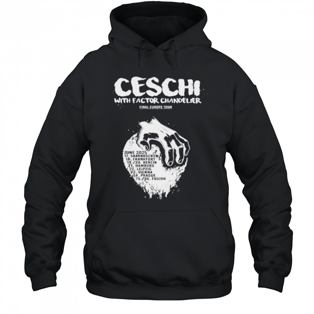 Ceschi Final Europe 2025 Tour T-Shirt Hoodie