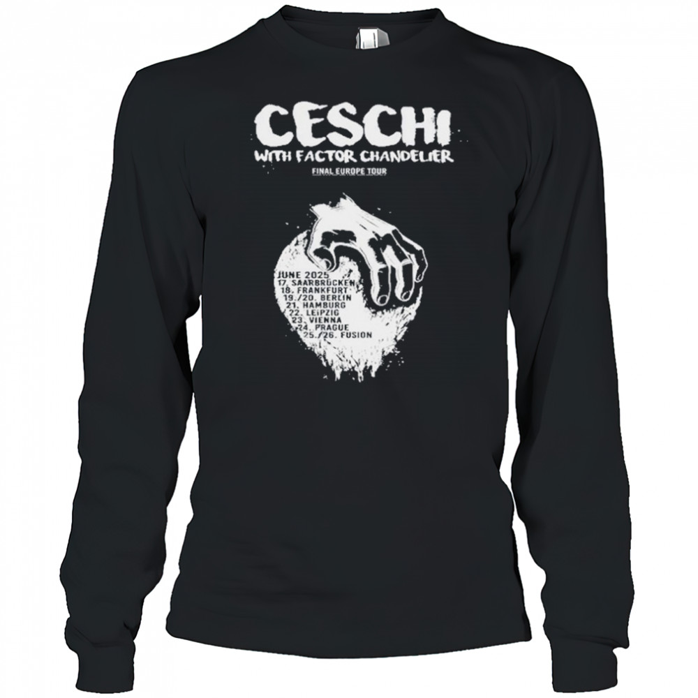 Ceschi Final Europe 2025 Tour T-Shirt Long Sleeved