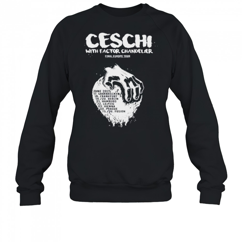 Ceschi Final Europe 2025 Tour T-Shirt Sweatshirt