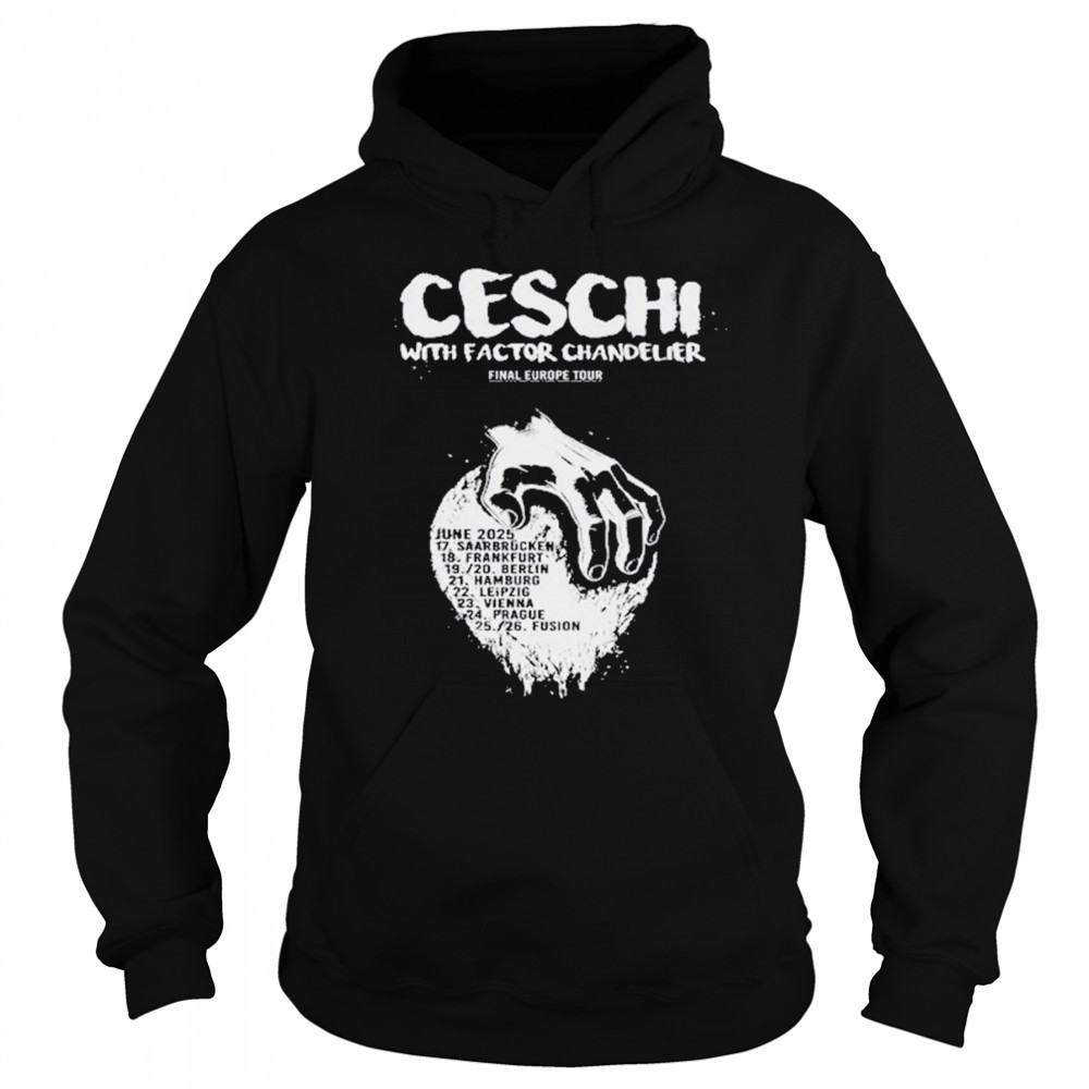 Ceschi Final Europe 2025 Tour T-Shirt Sweatshirt