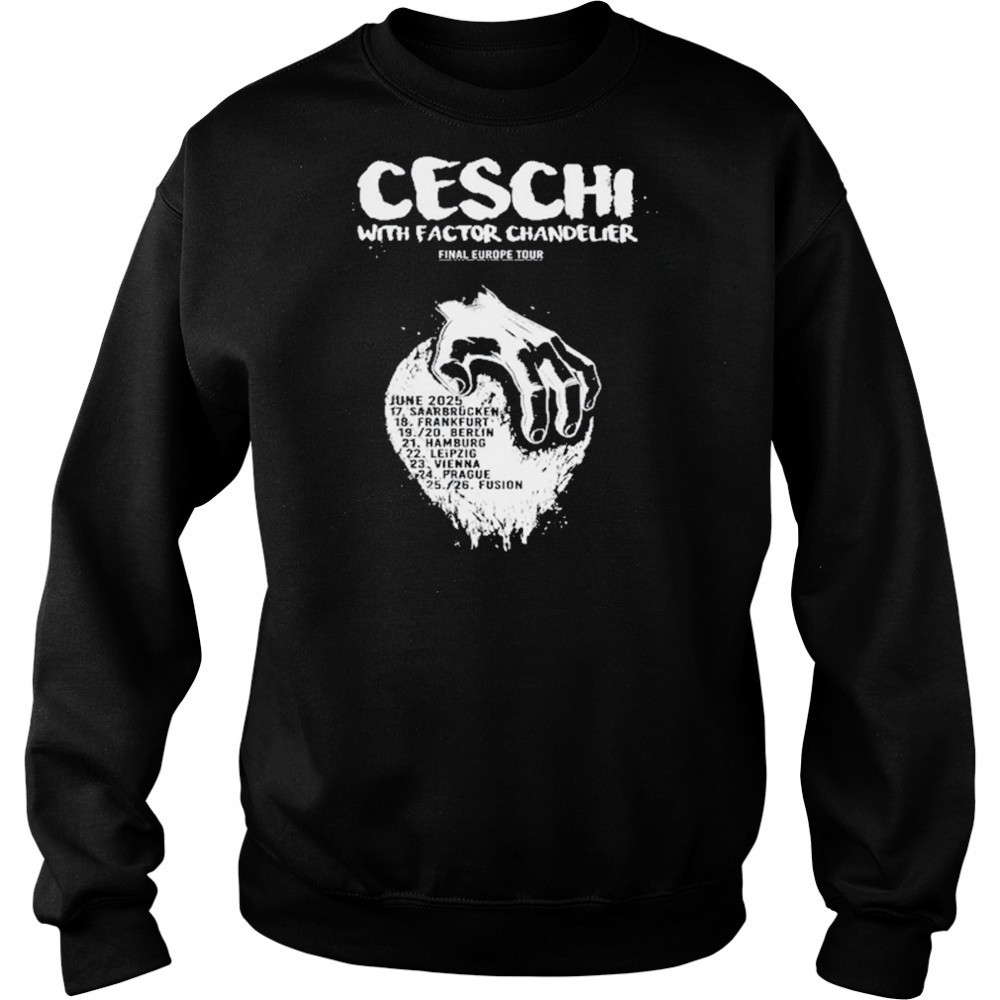 Ceschi Final Europe 2025 Tour T-Shirt Hoodie