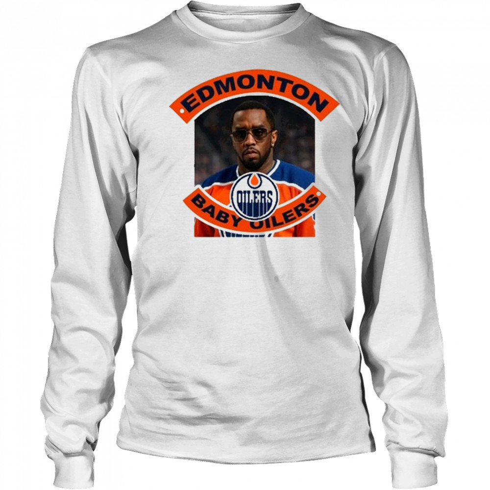 David Furones P Diddy Edmonton Baby Oilers T-Shirt Long Sleeved
