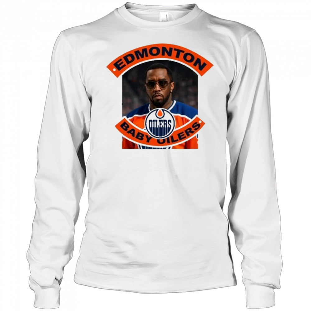 David Furones P Diddy Edmonton Baby Oilers T-Shirt Long Sleeved