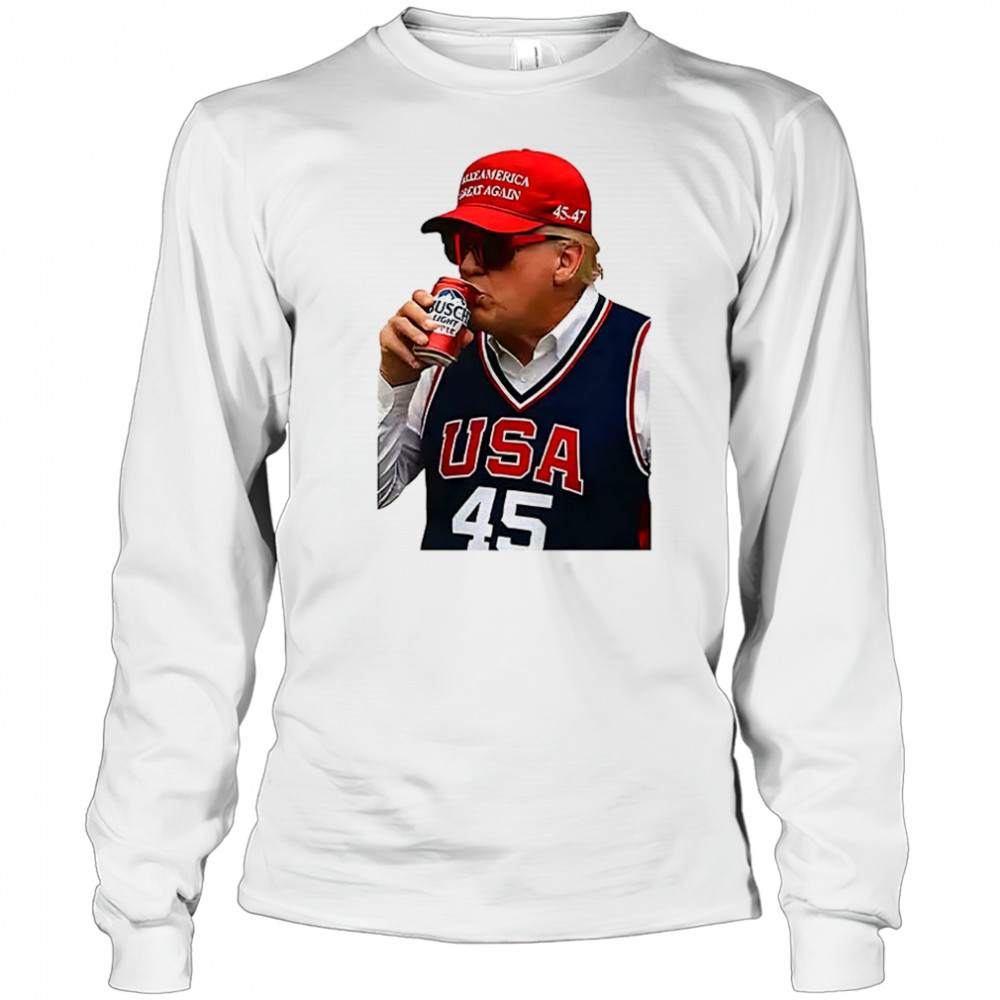 Donald Trump Busch Light T-Shirt Long Sleeved