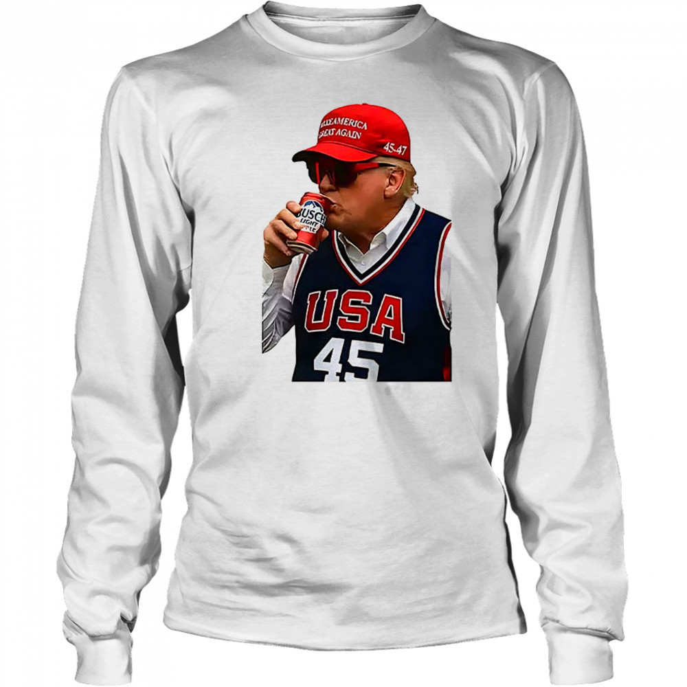 Donald Trump Busch Light T-Shirt Long Sleeved