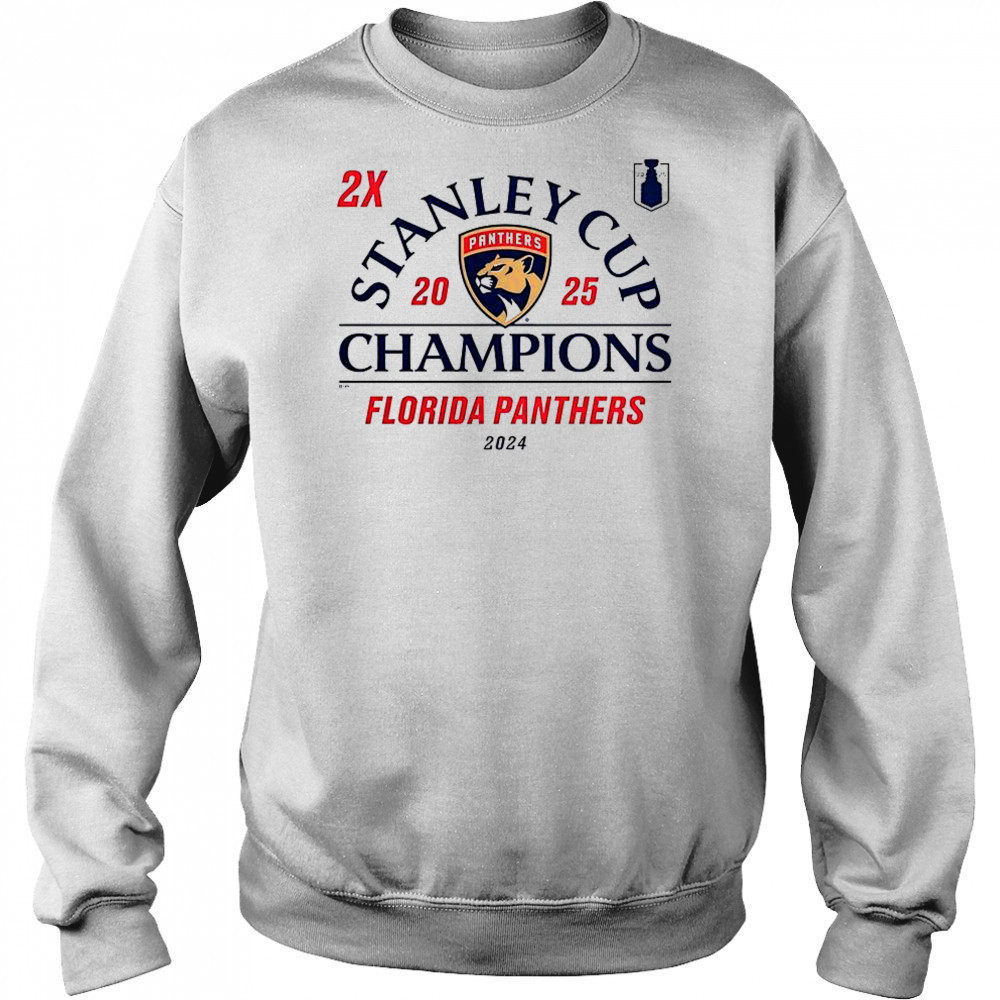 Florida Panthers 2024-2025 Back-To-Back Stanley Cup Champions Top Line T-Shirt Hoodie