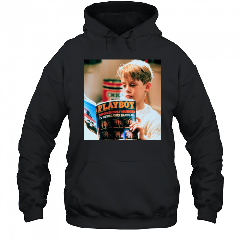 Home Alone Playboy Magazine Reading shirt Hoodie