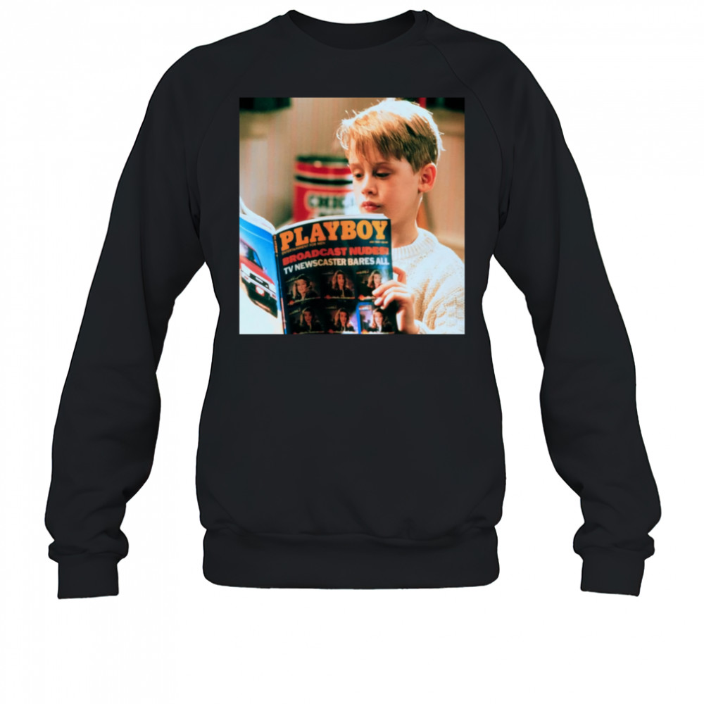 Home Alone Playboy Magazine Reading shirt Sweatshirt