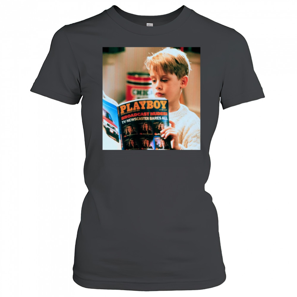 Home Alone Playboy Magazine Reading shirt Women's T-shirt