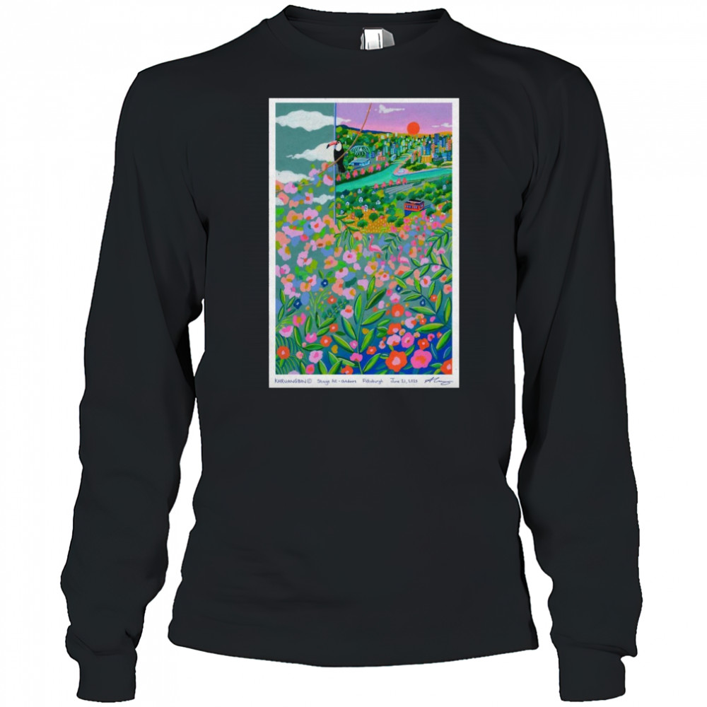 Khruangbin Stage AE Pittsburgh June 21 2025 Poster T-Shirt Long Sleeved