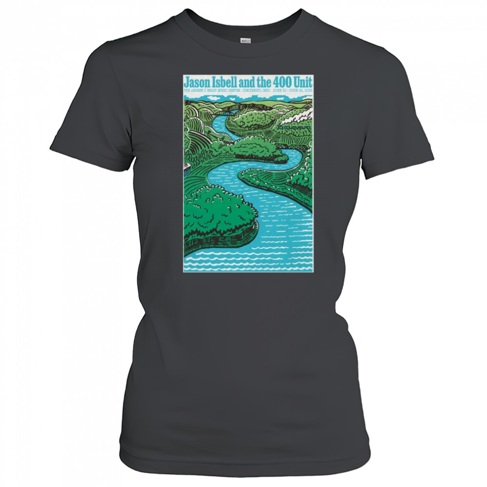 Live Jason Isbell And The 400 Unit June 20th 2025 Cincinnati OH Poster T-Shirt Women's T-shirt
