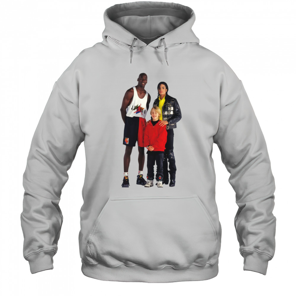 Michael Jordan Michael Jackson and Macaulay Culkin shirt Hoodie