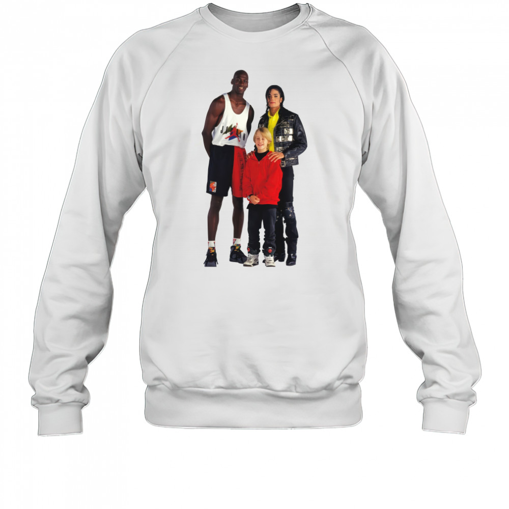 Michael Jordan Michael Jackson and Macaulay Culkin shirt Sweatshirt